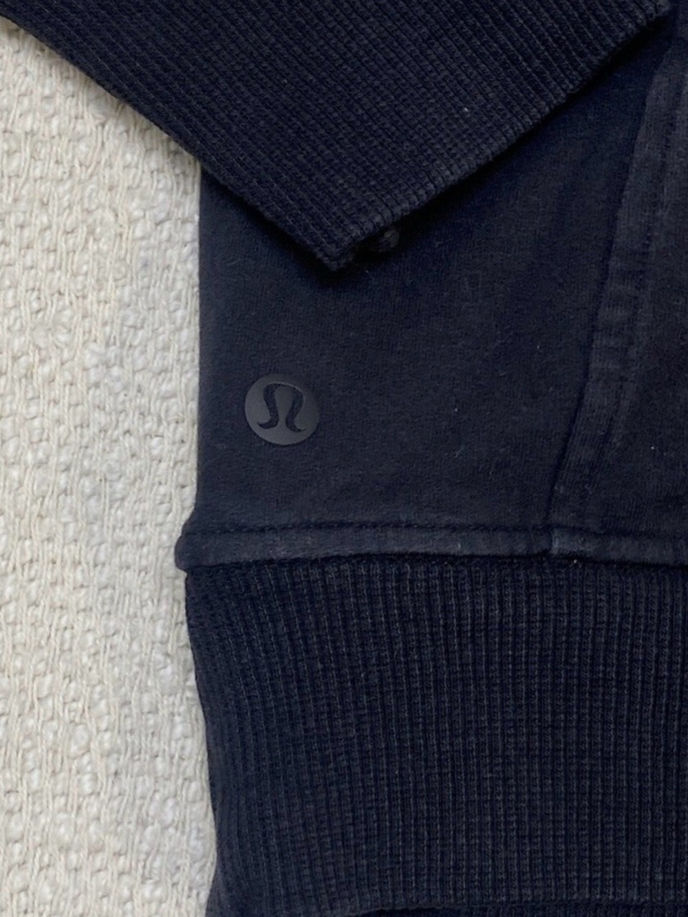 Lululemon Scuba Crew Stretch French Terry in Black - Picture 7 of 11